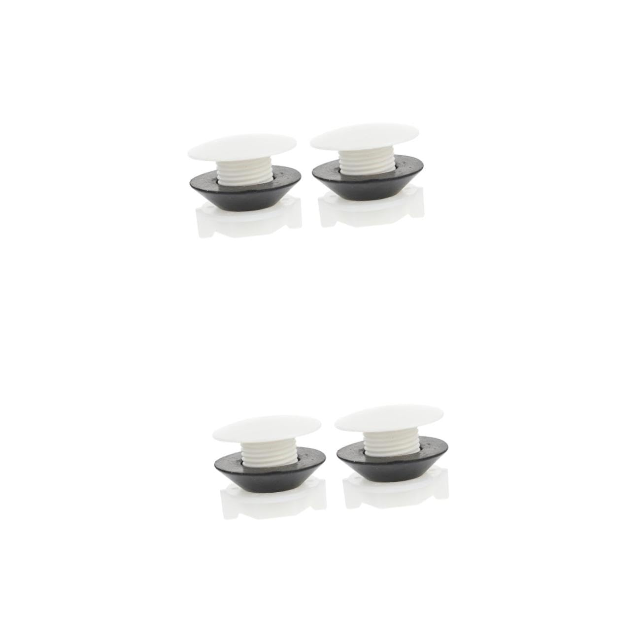 Artibetter Toilet Tank Plug 4-Pack Plastic Replacement Caps with Airtight Seal for Toilet Cisterns Fish Tanks Pools Easy Installation