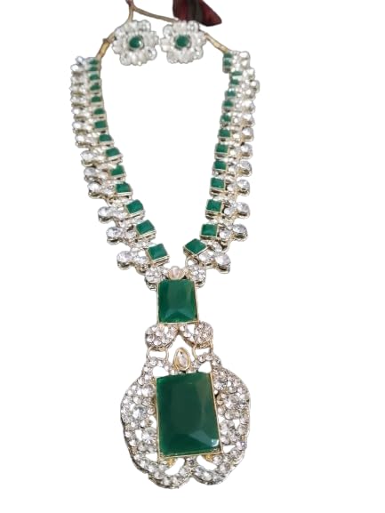 Nita Ambani Style Necklace Set for Women And Girls Traditional Jewellery Set Necklace Set Stone-Studded For Women & Girls (B0DF6BZ7DD) Amazon Price History, Amazon Price Tracker