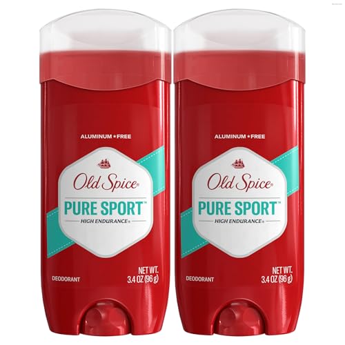 Image of Old Spice Aluminum Free Deodorant For Men, High Endurance, 24 /7 Sweat Defense to Eliminate Odors, 24 /7 Freshness & Lasting Scent, Pure Sport Scent, 3.4 oz (Pack of 2)