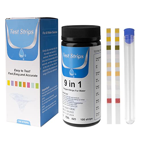 AKSBTEC Aquarium Teststreifen 100 Stück - 7 IN 1 Wassertester Für Aquarien