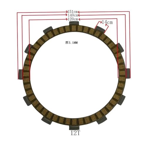 Disques d'embrayage friction moto CB400 disques fibreux tout-terrain CBR600 SFF - 2
