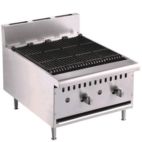 Grill pierre de lave au Gaz - 2 brûleurs - Combisteel