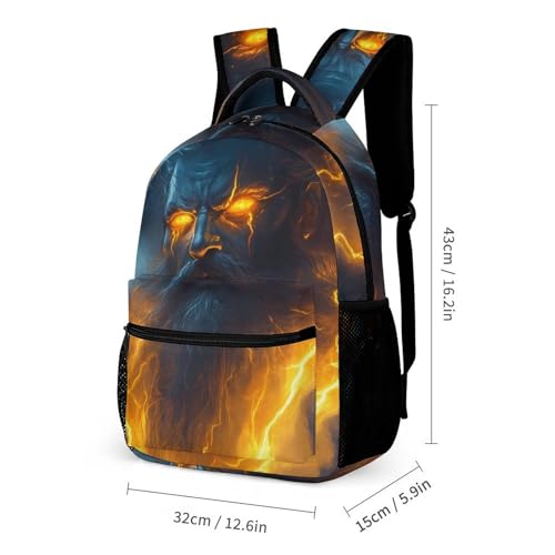 God Hades Greek Mythology Casual Backpack Travel Laptop Cute Basic Shoulder Bag for Work Women & Men2