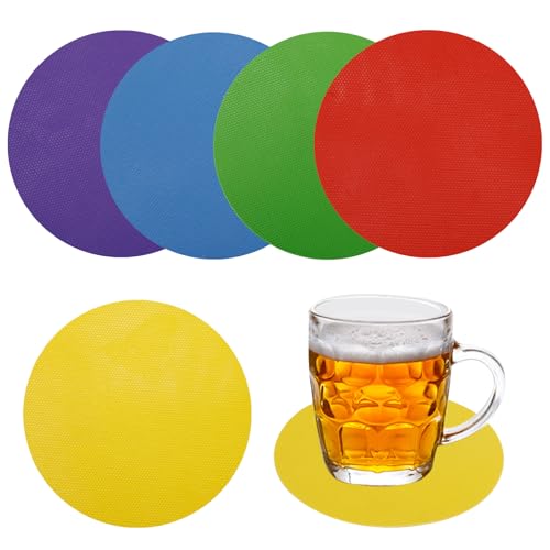 5 Pcs Rubber Jar Opener Pads, Gripper Pad-Jar Opener Kitchen Tool for Easy Opening Jars, Heat Insulation Kitchen Coasters