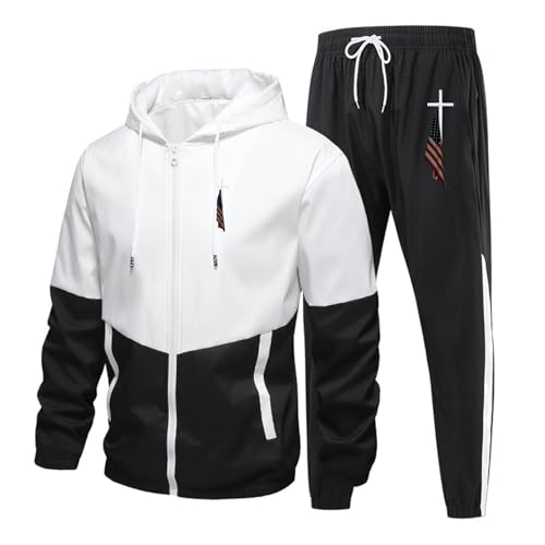 Genérico Chaleco Mangas Hombre Traje [Dynamic Spring And Autumn] Sports Sweater Set Light And Breathable To Hombre Moderna (2-Black, L)