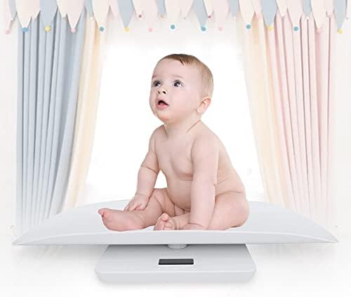 Electronic Baby Digital Scale Infant Weighing Scales Baby Infant Pet Platform Weight Bathroom White