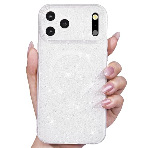 Coque à paillettes iPhone 17 Pro Max coque magnétique girly et scintillante