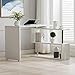 COSVALVE L-Shaped Rotating Desk Swivel Corner Computer Desk 40