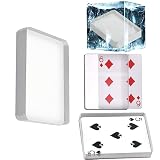 sumrica Magic Deck Glass Card Deck Ice Bound Card Magic Tricks,Cards Gimmick,Card Magic Illusions Props Magician Accessories (8.8cm x 6.3cm x 1.5cm)