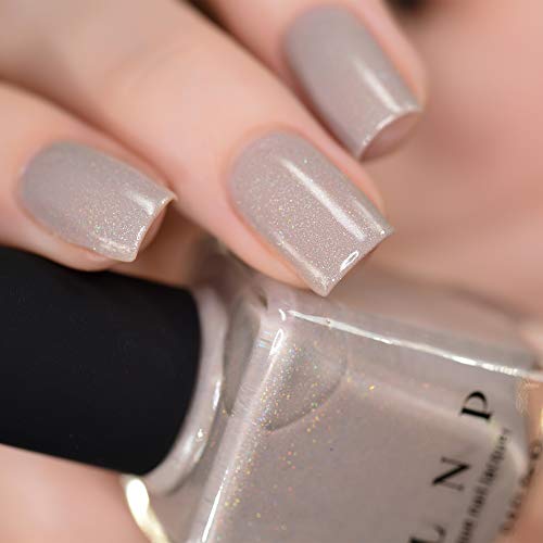 Image of ILNP Set in Stone - Creamy Greige Holographic Nail Polish