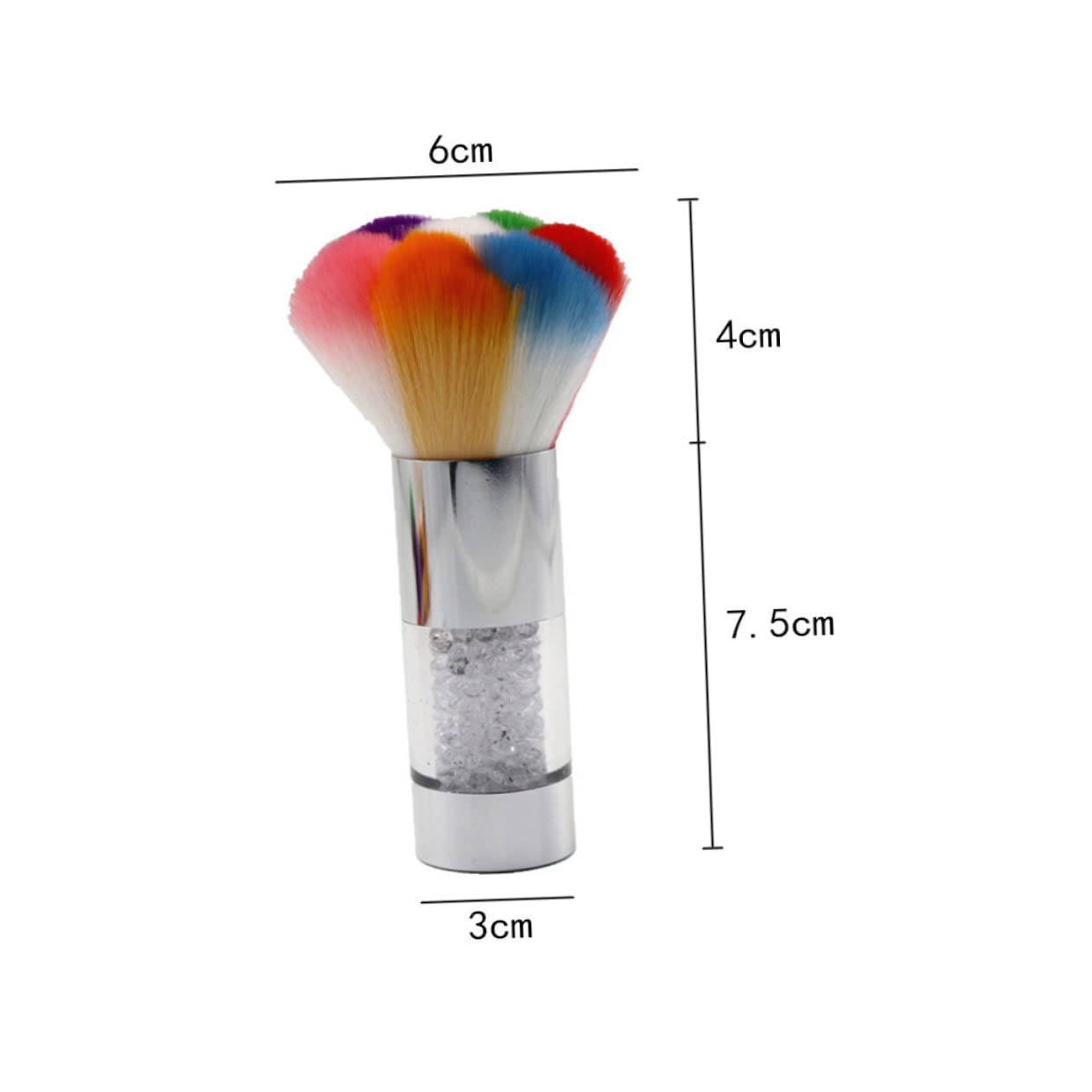 minkissy 6piezas Pinceles De Maquillaje Para Mango De Brillo Brochas Para Limpiar Uñas y Aplicar Maquillaje De Para Cuidado De Uñas