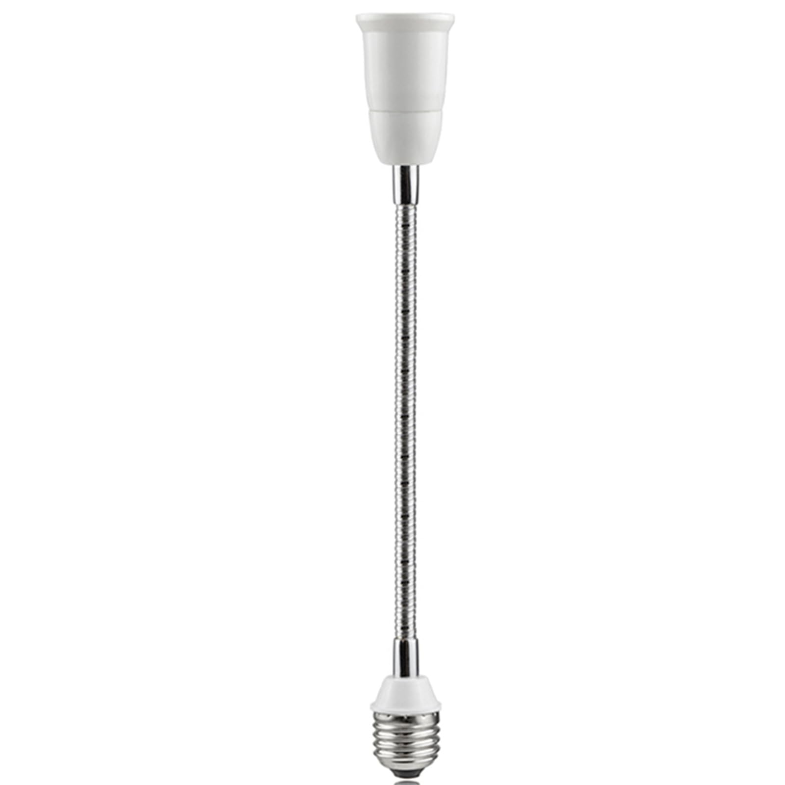 Hsioluted E27 to E27 Socket Extender Standard Base All Directional Adjustable Light Bulb Socket Converter