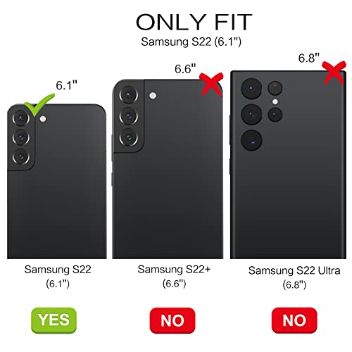 Bentoben Samsung Galaxy S22 Case, Slim Glow In The Dark Shockproof Protective 2 In 1 Hybrid Hard Pc Soft Tpu Bumper Cover Nebula Space Design Dual Layer Phone Case For Samsung S22 6.1" 2022, Purple #TOP2