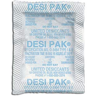 Desco 13850 Desiccant Pack 1/2 Unit Size 1.5 x 3 550/Pail