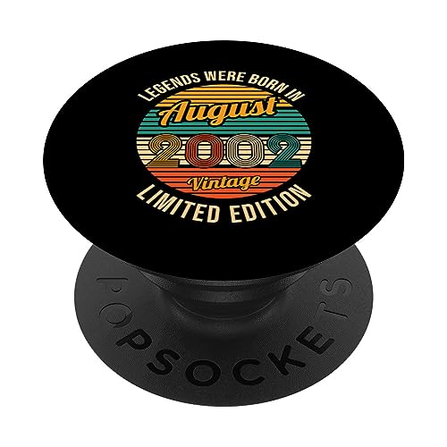 Las leyendas nacieron en Agosto 2002 Cumpleaños 21 PopSockets PopGrip Intercambiable