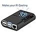 MazerPi Raspberry Pi 4 Case with Cooling Fan and Heatsink for Pi 4B