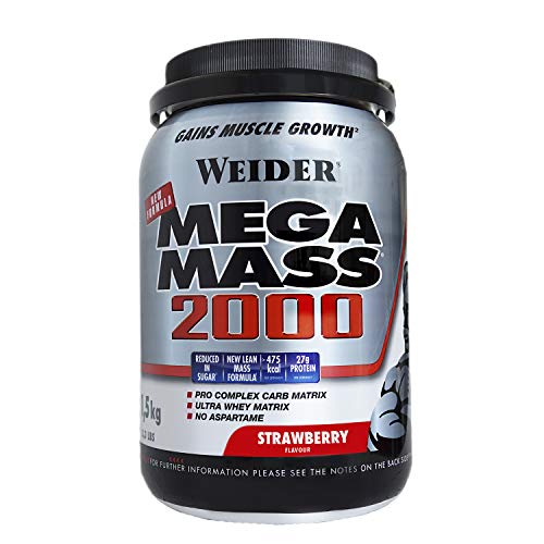 Preisvergleich Produktbild Weider MEGA MASS 2000 1,5 kg, Erdbeer