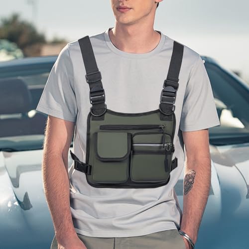 Functional Sports Vest Bag with Multi-Pockets, Stylish Chest Backpack for Men & Women, Outdoor Travel and Commute Accessory4