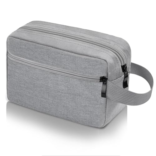 Aucuu Kulturbeutel Herren, Kulturtasche Damen Große, Kulturtasche für Herren, Kosmetiktasche Waschtasche mit Doppelter Reißverschlussöffnung, Reise Kulturbeutel für Toilettenartikel Zubehör