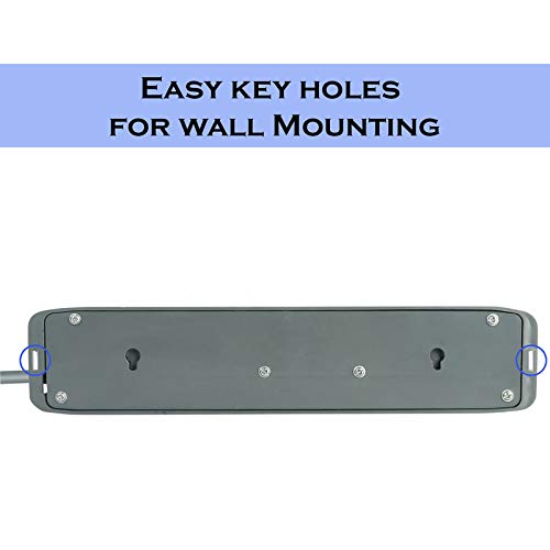 Image of FEDUS switch board extension | extension boards with switch, extension cords, extension board with long wire, extension board for computer, surge protectors spike buster, switch board organizer 4M /13F