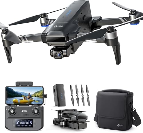 Holy Stone HS600 2-Axis Gimbal Drones with 4K EIS Camera for Adults,10000 FT Long Range Transmission, GPS Drone with Brushless Motors, 4K/30FPS, Auto Return, Follow Me, Level 6 Wind Resistance
