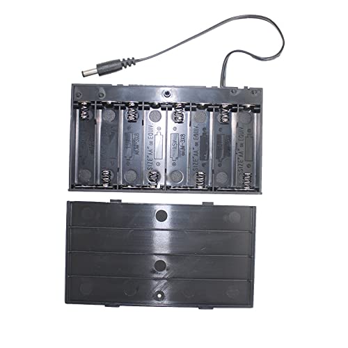 Argerrant 10 stks DC Plug 2.1 * 5.5mm 8* AA Cellen Clip Houder Box Case/Cover Met GEEN Off Switch Draad Leads Batterij… - Afbeelding 4