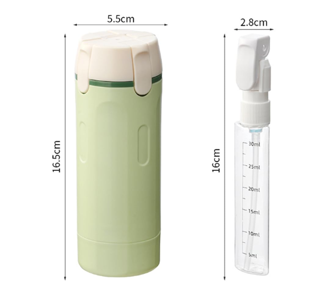 SWZEC VielPack 4-in-1 Reise-Dispenser(Grün)
