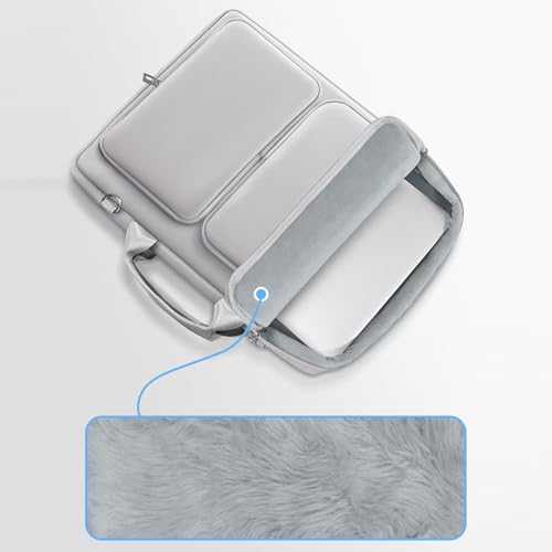 Maletín de portátil con asa y funda protectora para viajes de negocios de hombres 7
