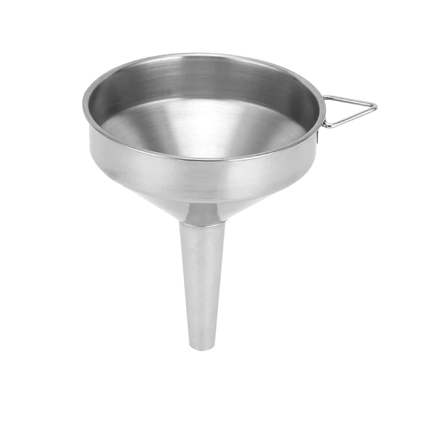 PEBBLE HUG Kitchen Funnels, Stainless Steel Funnels, Easy to Store with Ring Holder, Funnel for Filling Bottles, Filter Liquid, Oils, Powder, Juice, Spices, Flask, (18 cm) — image 1