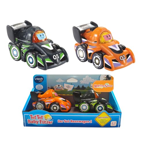 Coches de carreras Tut Tut Baby Flitzer juguetes resistentes para evitar el aburrimiento infantil