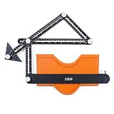 SUEH DESIGN Contour Gauge (10 Inch) with Angle Ruler Set, Irregular Shape Duplicator Gauge Tool with