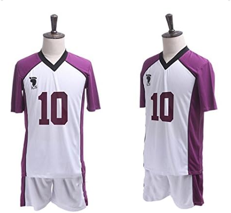 Amazon コスプレ衣装 ハイキュー 白鳥沢学園高校 牛島 若利 ジャージ ユニフォーム 梟谷 ジャージ 全部 番号製作 排球 Cosplay 仮装 コスプレ衣装 男性l 10番号 コスプレ 仮装 通販