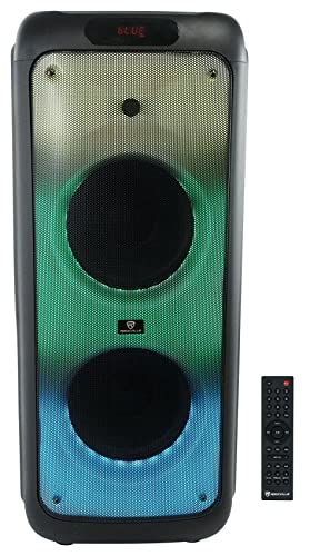 Image of Rockville BASS Party 10 Dual 10 inch Portable Battery LED Party Bluetooth Speaker