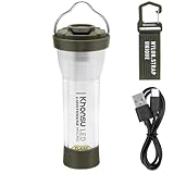 Khonsu キャンプライト ランタン 充電式 【12種類ライトモード/調光可能/3000mAh//200LM/3wayタイプ/軽量82g】 type-C充電 キャンプ アウトドア 防災照明 停電対策