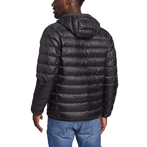 Image of Eddie Bauer Men's CirrusLite Down Hooded Jacket, Black, XXX-Large, Tall