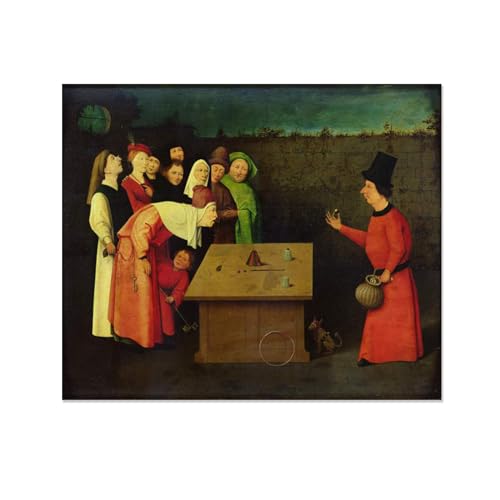 Peinture à l'huile Le Conjuror reproduction tableau classique pour décoration murale 80x95cm