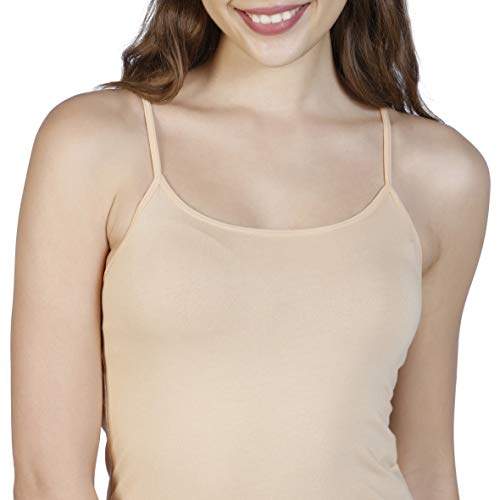 Image of Amante White Women Spaghetti Strap Modal Camisole