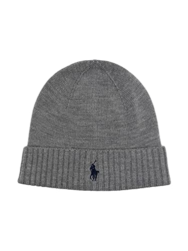 BEANIE FAWN GREY RALPH LAUREN