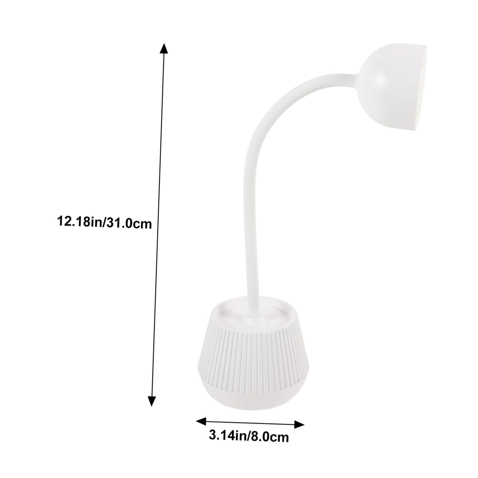 TOVINANNA LED Nail Lamp with Light Intensity Gooseneck Design for Precise Nail Tips Application Flexibility