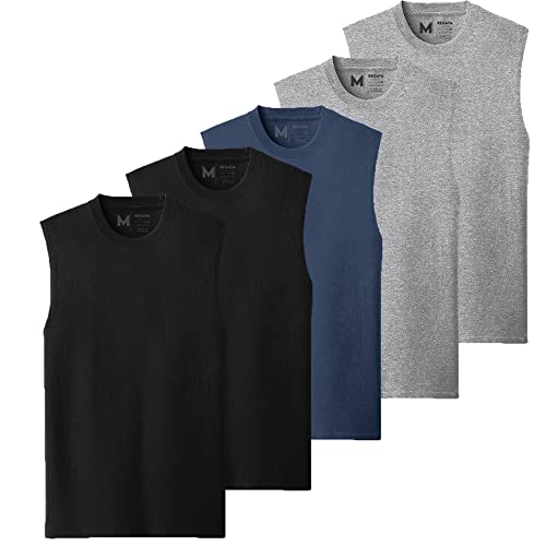 Kit 5 Camisetas Regatas Masculina Básicas Algodão Premium (MULTICOLORIDO, GG)