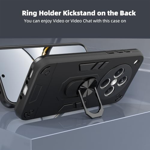 Image of NDCOM for Oppo Find X8 Back Cover | Premium Oppo Find X8 Cover | Protective Oppo Find X8 Case, Easy Access to Ports & Buttons | Ring Holder Case