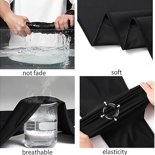 Nonmaze Airflexion - Pull on Ice Silk Stretch Smart Casual Pants, Silky-Soft Breathable3