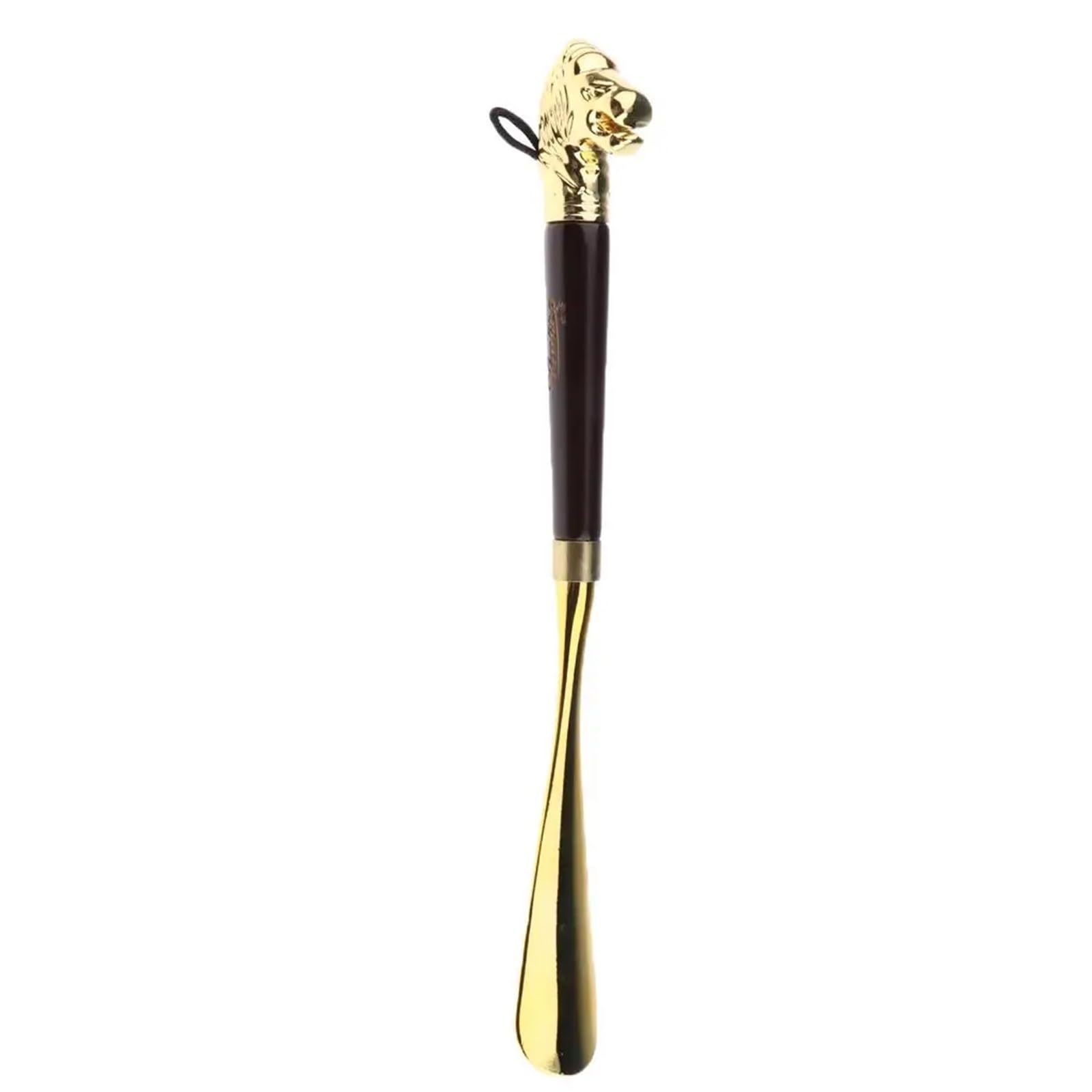 Chausse-pied en alliage avec poignée en bois et tête de cheval 32 cm