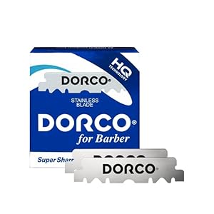 100 Premium Quality DORCO Single Edge Razor Blades - Ultra-Sharp, Long-Lasting, Professional Grade Shaving Blades - Professional Barbers' And Traditional Shaving Enthusiasts' Choice - Pack of 100