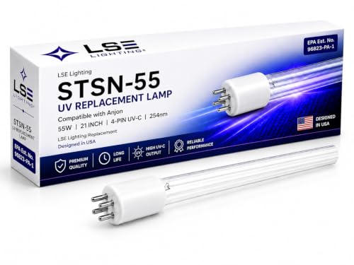 LSE Lighting STSN-55 55W 21-Inch 4-Pin 254nm UV-C Lamp for Anjon