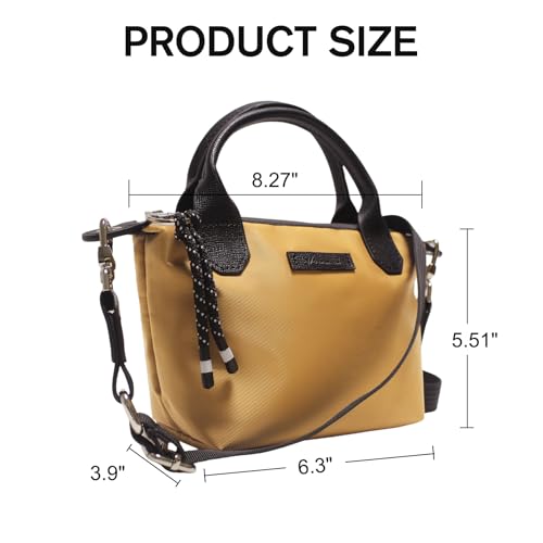 Image of Designer Mini Tote Bag for Women - Lightweight Crossbody Purse with Adjustable Dual Straps (2-Way Carry)