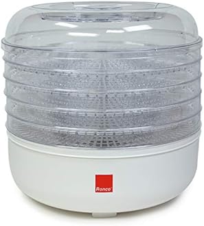 Ronco 5-Tray Electric Food Dehydrator, White