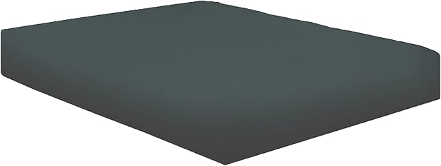 NIYS Luxury Bedding Finest 100% Egyptian Cotton 16" 40CM Extra deep Fitted Sheets 15 Colours Single Double King Super King (Charcoal, Double)