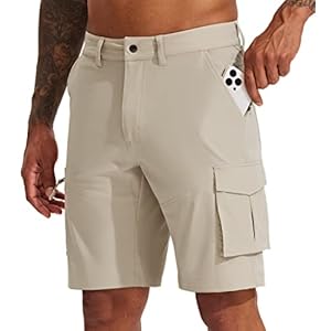 WILLIT Men’s Hiking Cargo Shorts Golf Athletic Shorts Quick Dry Stretch Casual Summer Shorts with Pockets 9″