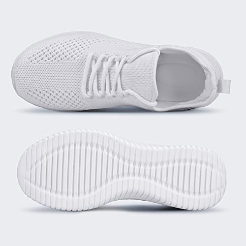 Image of Flysocks Slip On Sneakers for Women-Non Slip Gym Sports Shoes Lightweight Comfortable Walking Tennis Shoes White 11